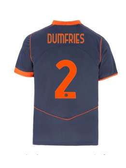 Inter Milan Denzel Dumfries #2 Rezervni Dres 2025-26 Kratak Rukavima